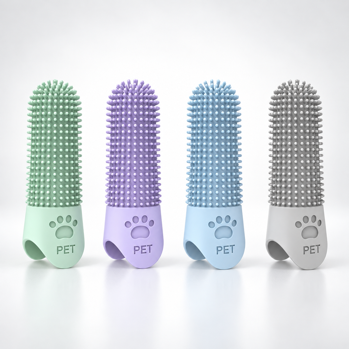Dog Toothbrush for Dogs & Cats | 360° Silicone Finger Toothbrush | Pet Teeth Cleaning & Gum Care Brush