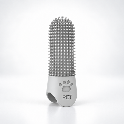Dog Toothbrush for Dogs & Cats | 360° Silicone Finger Toothbrush | Pet Teeth Cleaning & Gum Care Brush