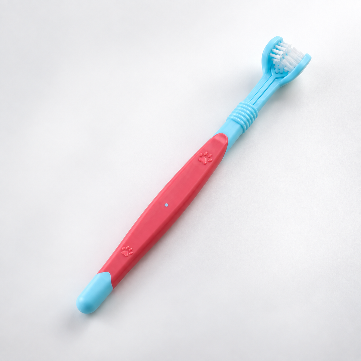 3-Sided Dog Toothbrush for Dogs & Cats – Triple-Head Pet Dental Brush for Teeth Cleaning