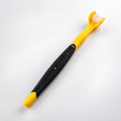 3-Sided Dog Toothbrush for Dogs & Cats – Triple-Head Pet Dental Brush for Teeth Cleaning