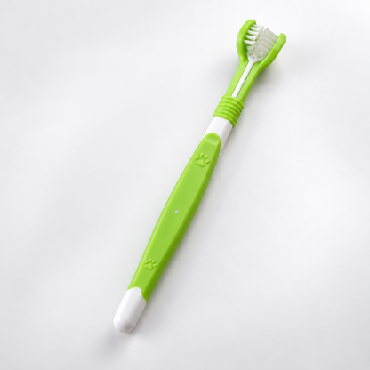 3-Sided Dog Toothbrush for Dogs & Cats – Triple-Head Pet Dental Brush for Teeth Cleaning