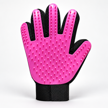 Pet Grooming Gloves – 255 Silicone Tips for Dog & Cat Deshedding, Massage & Bathing