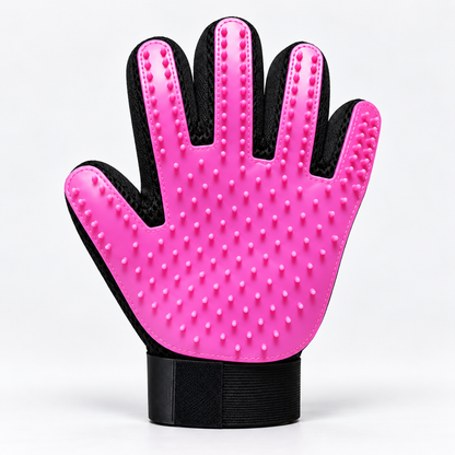 Pet Grooming Gloves – 255 Silicone Tips for Dog & Cat Deshedding, Massage & Bathing