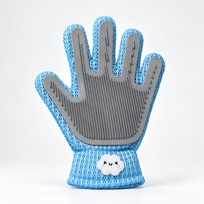 Pet Grooming Glove 2-Sided – Silicone Dog & Cat Hair Remover for Deshedding, Massage & Bathing