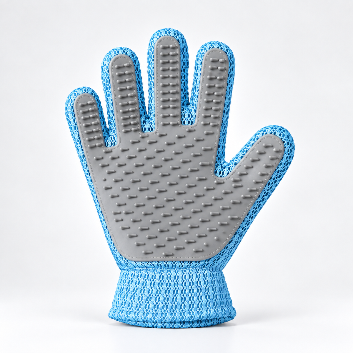 Pet Grooming Glove 2-Sided – Silicone Dog & Cat Hair Remover for Deshedding, Massage & Bathing