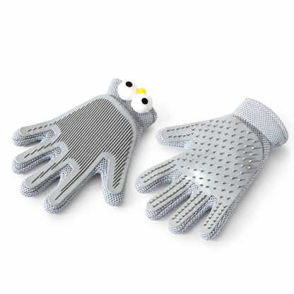 Pet Hair Removal Glove – 2-Sided Silicone Deshedding Brush for Dogs & Cats, Grooming, Massage & Bathing