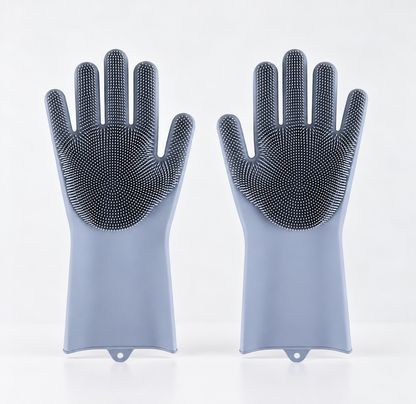 Silicone Pet Grooming Gloves – Dog & Cat Bath Brush, Deshedding & Massage Gloves