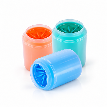 Dog Paw Cleaner Cup for Dogs | Portable Paw Washer with Soft Silicone Brush | Pet Foot Cleaner for Mud, Dirt & Outdoor Cleaning