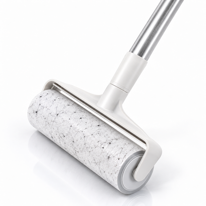 Large Pet Hair Remover Roller with Long Handle – Extra-Wide Lint Roller for Floors, Carpet, Sofa, Furniture & Bedding