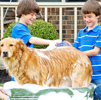 Dog Bath Brush – Silicone Pet Shampoo & Grooming Brush for Dogs & Cats