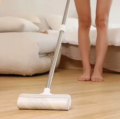Large Pet Hair Remover Roller with Long Handle – Extra-Wide Lint Roller for Floors, Carpet, Sofa, Furniture & Bedding