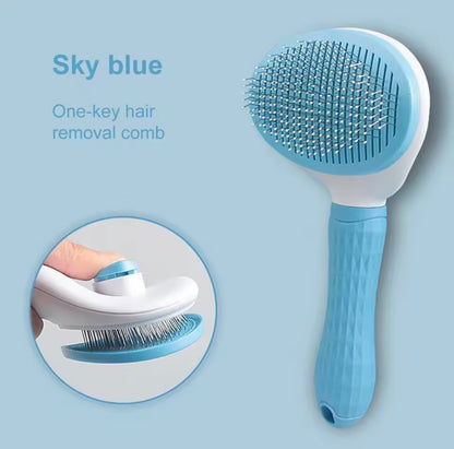 Self Cleaning Dog & Cat Brush – Pet Hair Remover Slicker Brush