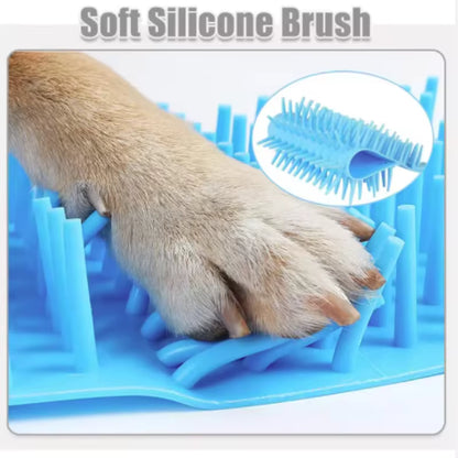 Dog Paw Cleaner Cup for Dogs | Portable Paw Washer with Soft Silicone Brush | Pet Foot Cleaner for Mud, Dirt & Outdoor Cleaning