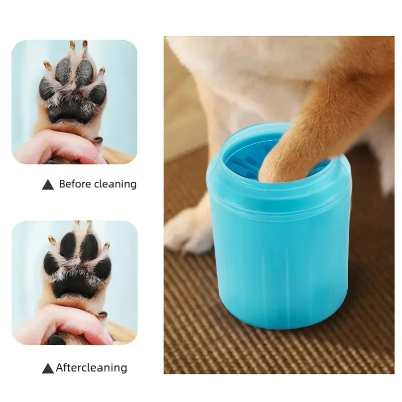 Dog Paw Cleaner Cup for Dogs | Portable Paw Washer with Soft Silicone Brush | Pet Foot Cleaner for Mud, Dirt & Outdoor Cleaning