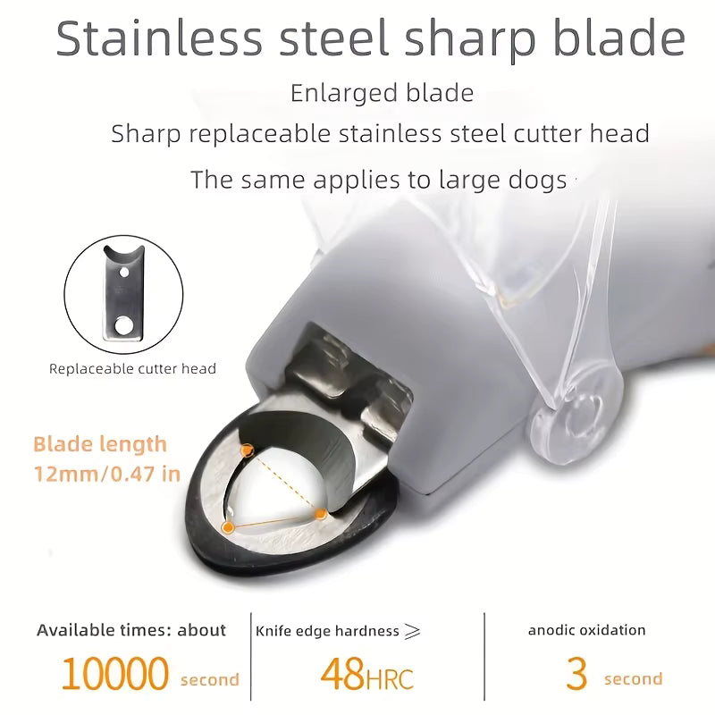 LED Dog & Cat Nail Clipper with 5X Magnifying Lens