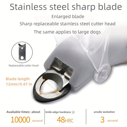 LED Dog & Cat Nail Clipper with 5X Magnifying Lens