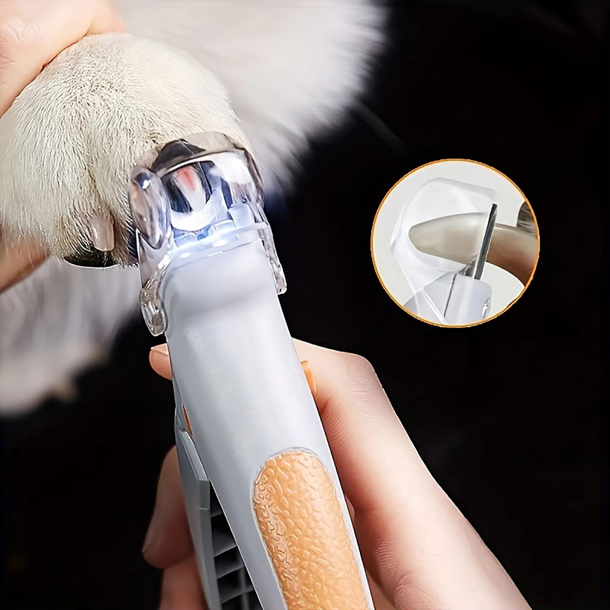 LED Dog & Cat Nail Clipper with 5X Magnifying Lens