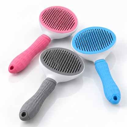 Self Cleaning Dog & Cat Brush – Pet Hair Remover Slicker Brush