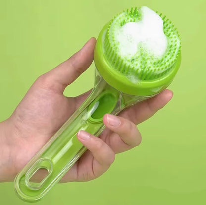 Soft Silicone Dog & Cat Bath Brush – Pet Washing & Massage Brush